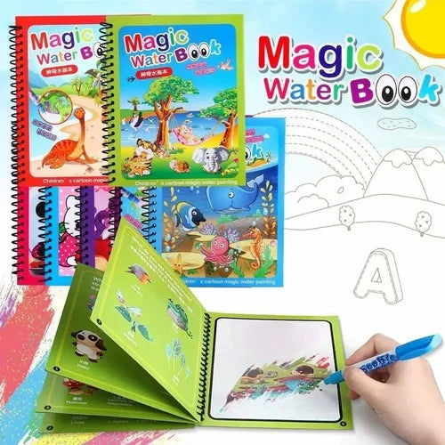 SET DE 4 LIBROS MAGICOS PARA PINTAR CON AGUA